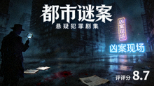 都市谜案海报 - 悬疑犯罪剧集，评分8.7